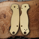 Flytanium Scales Antique Stonewash Finish Brass Construction Made To Fit Spyderco Para3
