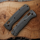 Flytanium Crossfade Fits Benchmade Bugout Scales Black Canvas Micarta Construction