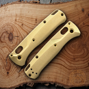 Flytanium Fits Mini Bugout Crossfade Scales For Benchmade Stonewashed Brass Y912