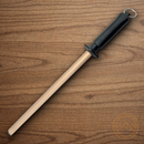 Fallkniven Sharpener 12" Diamond Coated Oval Steel Rod Black Composition Handle D12