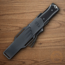 Fallkniven S1x Survival Fixed Knife 5" Cobalt Steel Blade Black Thermorun Handle S1X