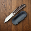 Fox Livri Slip Joint Folding Knife 2.88" M390 Steel Blade Ziricote Wood Handle