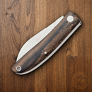 Fox Livri Slip Joint Folding Knife 2.88" M390 Steel Blade Ziricote Wood Handle
