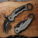 Fox Linerlock Folding Knife 3" Bohler N690 Steel Blade Green Micarta Handle