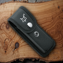 Fox Black Nylon Sheath Fits Folding Knives Of Up To 5.5" Closed Snap Closure
