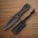 Fred Perrin Lapel Fixed Dagger 2.13" 440C Steel Blade One-Piece Construction