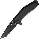 Frost Cutlery Assisted Folding Knife 2.75" Stainless Steel Blade Aluminum Handle FSW888BB