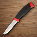 MORA Companion F fixed knife 3.7/8" Stainless Steel Blade Black/Orange Rubberized Handle
