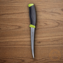 MORA Fishing Kitchen knife 6" Stainless Steel Blade Black/Green Rubberized Handle