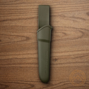 MORA Companion Military fixed knife 4" Stainless Steel Blade Black/Green Rubberized Handle