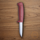 MORA Basic 511 fixed knife 3.5/8" Carbon Steel Blade Red Polypropylene Handle