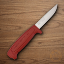 MORA Basic 511 fixed knife 3.5/8" Carbon Steel Blade Red Polypropylene Handle