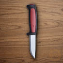 MORA Pro C fixed knife 3.5/8" Carbon Steel Blade Red/Gray Rubberized Handle