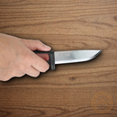 MORA Pro C fixed knife 3.5/8" Carbon Steel Blade Red/Gray Rubberized Handle