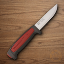 MORA Pro C fixed knife 3.5/8" Carbon Steel Blade Red/Gray Rubberized Handle