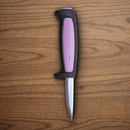 MORA Precision fixed knife 2.3/4" Stainless Steel Blade Purple/Gray Polypropylene/Rubberized Handle