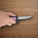 MORA Precision fixed knife 2.3/4" Stainless Steel Blade Purple/Gray Polypropylene/Rubberized Handle
