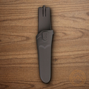 MORA Precision fixed knife 2.3/4" Stainless Steel Blade Purple/Gray Polypropylene/Rubberized Handle
