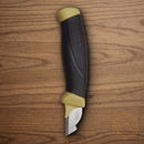 MORA Electrician fixed knife 1.1/4" Carbon Steel Blade Gray/Yellow Polypropylene/Rubberized Handle