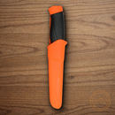 MORA Companion fixed knife 4" Carbon Steel Blade Black/Orange Rubberized Handle