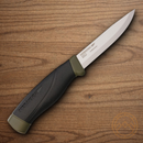 MORA Companion fixed knife 4" Carbon Steel Blade Black Rubber Handle
