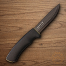 MORA Bushcraft fixed knife 4.1/4" Carbon Steel Blade Black Rubberized Handle