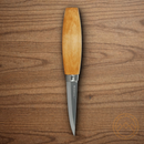MORA Woodcarving Fixed knife 3.38" Carbon Steel Blade Birch Wood Handle