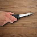 MORA Woodcarving Fixed knife 3" Stainless Steel Blade  Black Polypropylene Handle