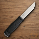 MORA Garberg Fixed knife 4.25" 14C28N Sandvik Steel Blade Black Polymer Handle