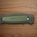 MORA Kansbol Fixed knife 4.25" Stainless Steel Blade Green TPR Handle