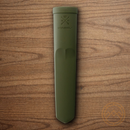 MORA Kansbol Fixed knife 4.25" Stainless Steel Blade Green TPR Handle