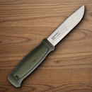 MORA Kansbol Fixed knife 4.25" Stainless Steel Blade Green TPR Handle