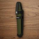 MORA Kansbol Fixed knife 4.25" Stainless Steel Blade Green TPR Handle