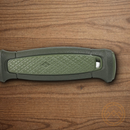 MORA Kansbol Fixed knife 4.25" Stainless Steel Blade Green TPR Handle