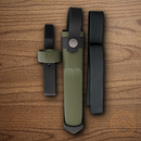MORA Kansbol Fixed knife 4.25" Stainless Steel Blade Green TPR Handle