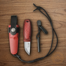 Mora Eldris Kit Fixed Knife 2.5" 12C27 Steel Blade Red Polymer Handle