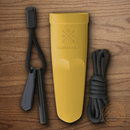 Mora Eldris Kit Fixed Knife 2.5" 12C27 Steel Blade Yellow Polymer Handle