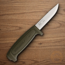 Mora Basic 511 Fixed Knife 3.5" Carbon Steel Blade Green Polypropylene Handle