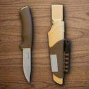 Mora Bushcraft Fixed Knife 4.25" Stainless Steel Blade Brown Synthetic Handle