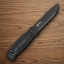 Mora Garberg Fixed Knife 4.13" Carbon Steel Blade Black Synthetic Handle