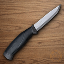 Mora Companion HD Fixed Knife 4" Stainless Steel Blade Black Polypropylene Handle