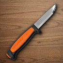 Mora Basic 546 Fixed Knife 3.5" Stainless Steel Blade Black/Orange Synthetic Handle