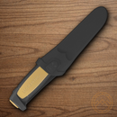 Mora Basic 511 Fixed Knife 3.5" Carbon Steel Blade Black/Tan Synthetic Handle