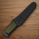 Mora Basic 511 Fixed Knife 3.5" Carbon Steel Blade Black/Green Synthetic Handle