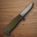 Mora Basic 511 Fixed Knife 3.5" Carbon Steel Blade Black/Green Synthetic Handle