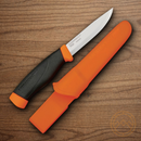 Mora Companion HD Fixed Knife 4.25" Stainless Steel Blade Black/Orange Synthetic Handle