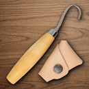 Mora Hook 162 Fixed Knife 2" Stainless Steel Blade Birch Wood Handle