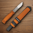 Mora Kansbol Fixed Knife 4.5" Stainless Steel Blade Orange Polypropylene Handle