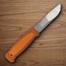 Mora Kansbol Fixed Knife 4.5" Stainless Steel Blade Orange Polypropylene Handle