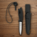 Mora Companion Fixed Knife 4" Stainless Steel Blade Black Polypropylene Handle